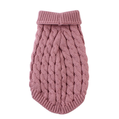 Xuniizn Dog Sweater for Small Medium Dogs, Warm Comfortable Winter Pet Clothes, Cute Knitted Sleeveless Pet Sweaters for Puppies, Cats, Dog Apparel & Accessories M Hot Pink