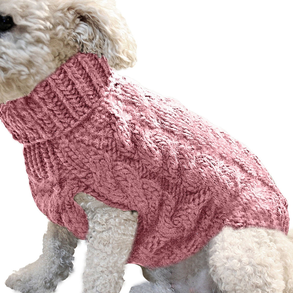 Xuniizn Dog Sweater for Small Medium Dogs, Warm Comfortable Winter Pet Clothes, Cute Knitted Sleeveless Pet Sweaters for Puppies, Cats, Dog Apparel & Accessories XL Hot Pink
