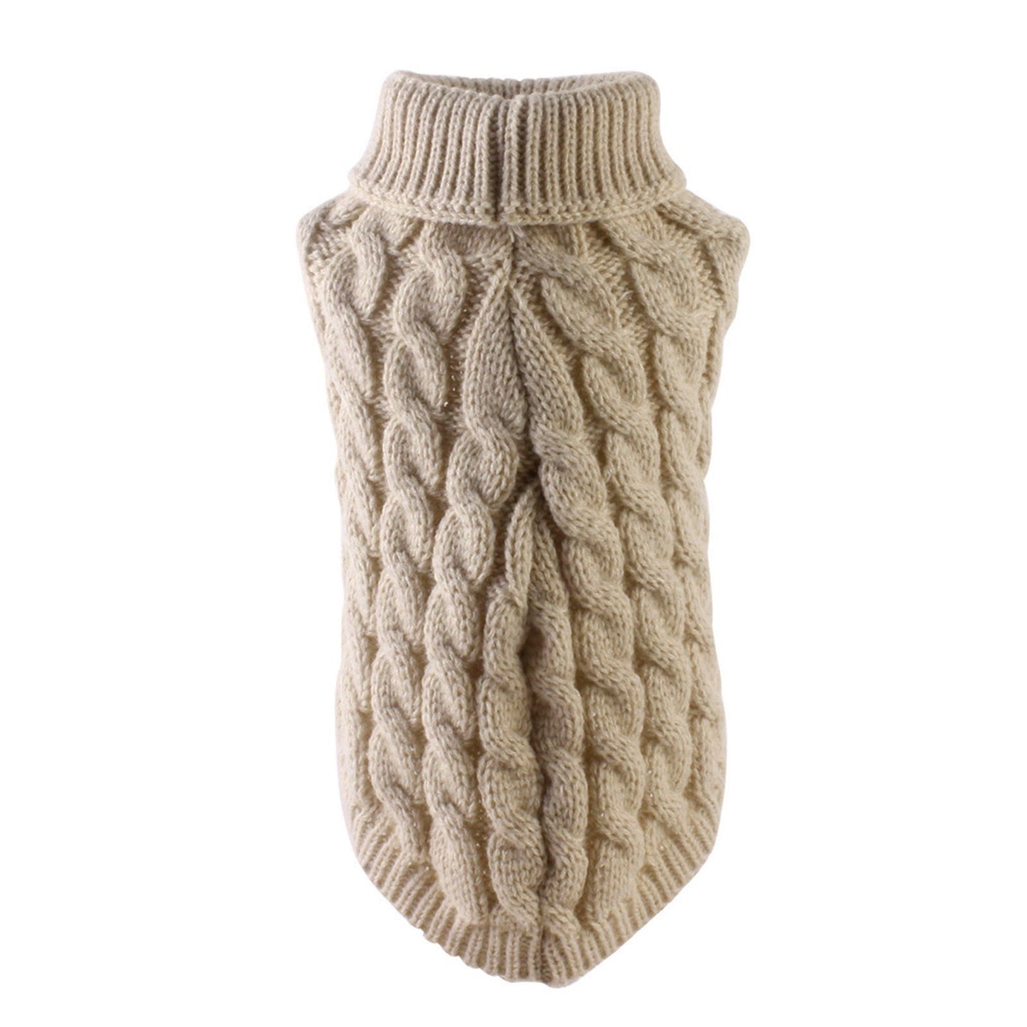 Xuniizn Dog Sweater for Small Medium Dogs, Warm Comfortable Winter Pet Clothes, Cute Knitted Sleeveless Pet Sweaters for Puppies, Cats, Dog Apparel & Accessories XL Khaki
