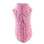Xuniizn Dog Sweater for Small Medium Dogs, Warm Comfortable Winter Pet Clothes, Cute Knitted Sleeveless Pet Sweaters for Puppies, Cats, Dog Apparel & Accessories L Pink