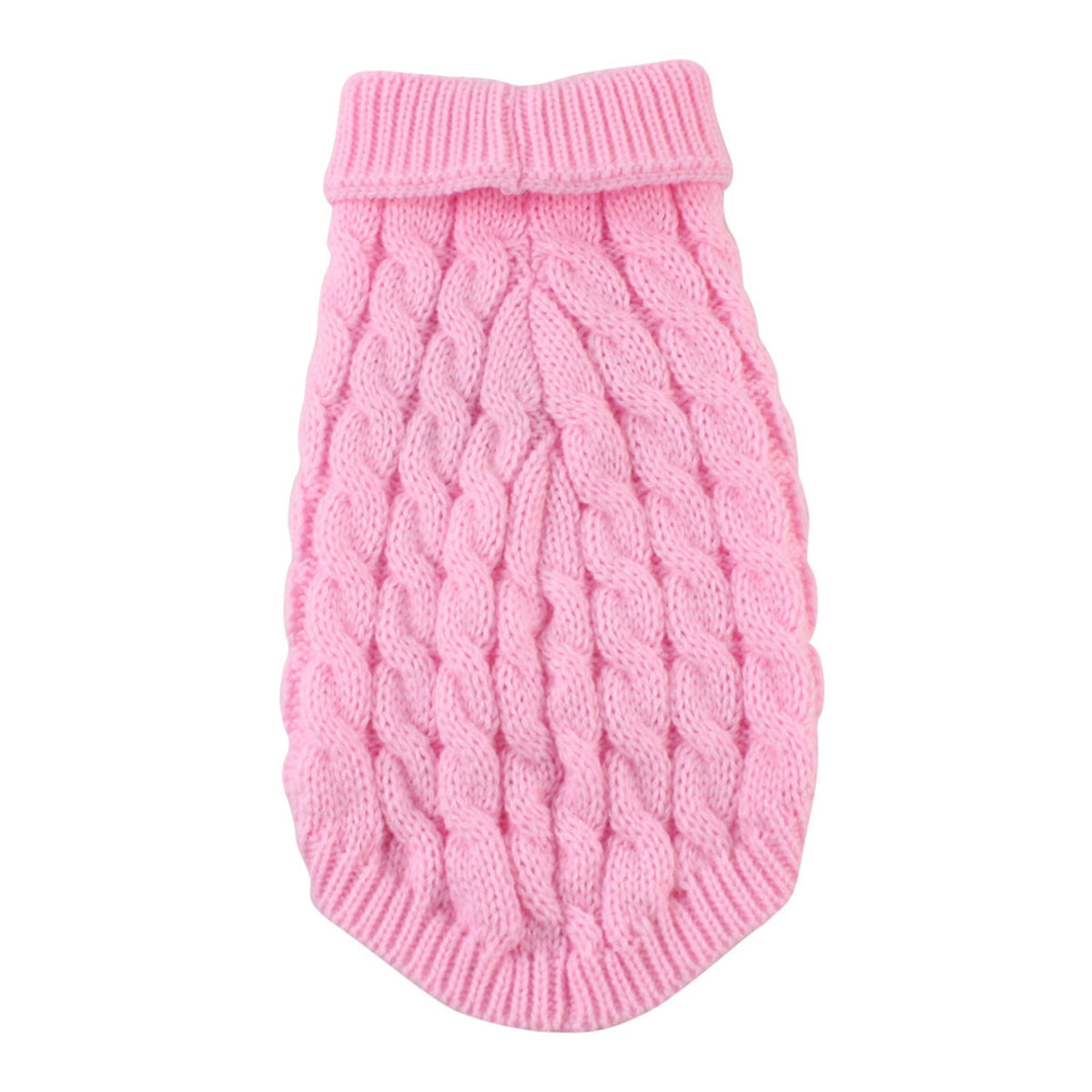Xuniizn Dog Sweater for Small Medium Dogs, Warm Comfortable Winter Pet Clothes, Cute Knitted Sleeveless Pet Sweaters for Puppies, Cats, Dog Apparel & Accessories L Pink