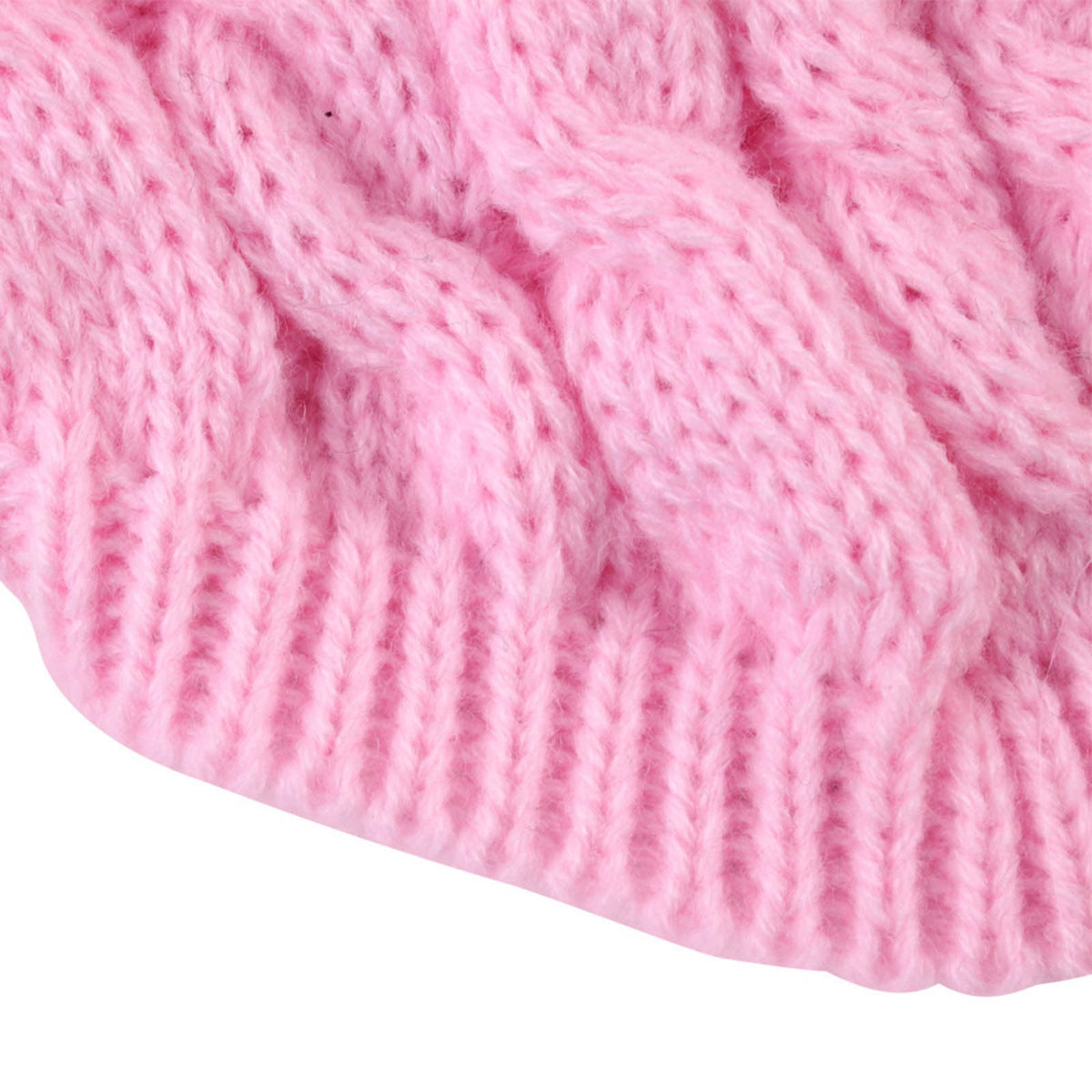 Xuniizn Dog Sweater for Small Medium Dogs, Warm Comfortable Winter Pet Clothes, Cute Knitted Sleeveless Pet Sweaters for Puppies, Cats, Dog Apparel & Accessories L Pink