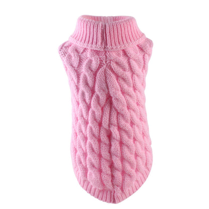 Xuniizn Dog Sweater for Small Medium Dogs, Warm Comfortable Winter Pet Clothes, Cute Knitted Sleeveless Pet Sweaters for Puppies, Cats, Dog Apparel & Accessories XL Pink