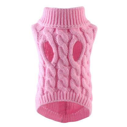 Xuniizn Dog Sweater for Small Medium Dogs, Warm Comfortable Winter Pet Clothes, Cute Knitted Sleeveless Pet Sweaters for Puppies, Cats, Dog Apparel & Accessories XL Pink