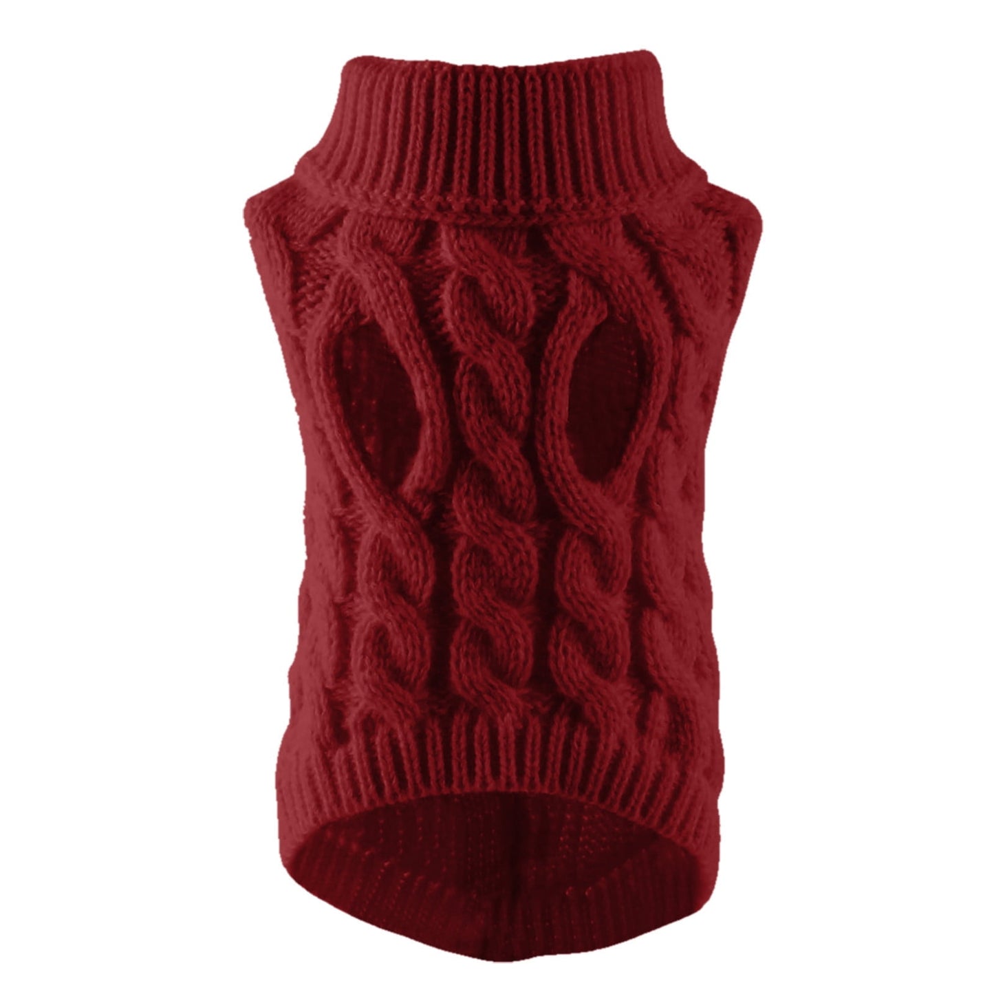 Xuniizn Dog Sweater for Small Medium Dogs, Warm Comfortable Winter Pet Clothes, Cute Knitted Sleeveless Pet Sweaters for Puppies, Cats, Dog Apparel & Accessories M Red