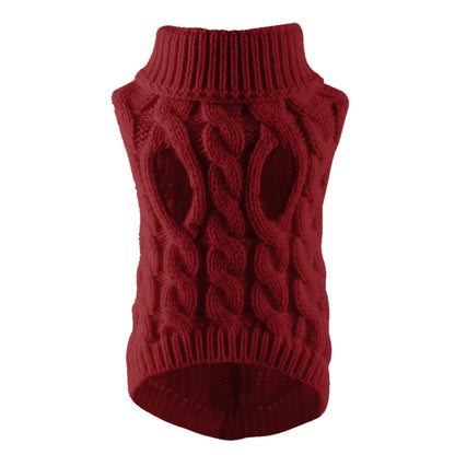 Xuniizn Dog Sweater for Small Medium Dogs, Warm Comfortable Winter Pet Clothes, Cute Knitted Sleeveless Pet Sweaters for Puppies, Cats, Dog Apparel & Accessories M Red