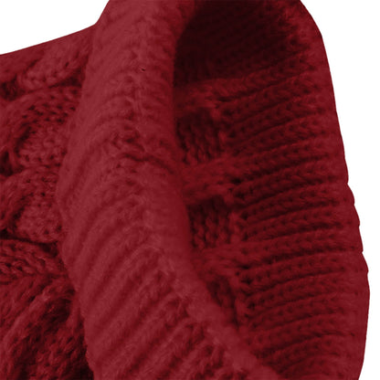 Xuniizn Dog Sweater for Small Medium Dogs, Warm Comfortable Winter Pet Clothes, Cute Knitted Sleeveless Pet Sweaters for Puppies, Cats, Dog Apparel & Accessories M Red