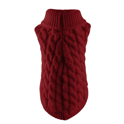 Xuniizn Dog Sweater for Small Medium Dogs, Warm Comfortable Winter Pet Clothes, Cute Knitted Sleeveless Pet Sweaters for Puppies, Cats, Dog Apparel & Accessories XL Red