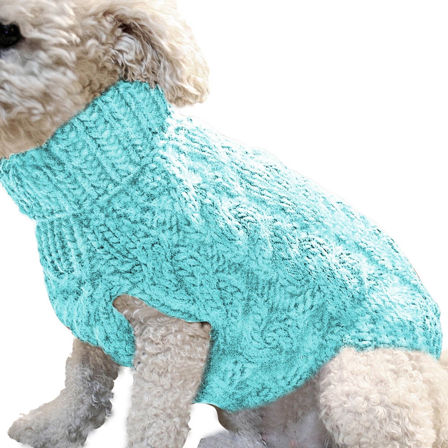 Xuniizn Dog Sweater for Small Medium Dogs, Warm Comfortable Winter Pet Clothes, Cute Knitted Sleeveless Pet Sweaters for Puppies, Cats, Dog Apparel & Accessories S Sky Blue