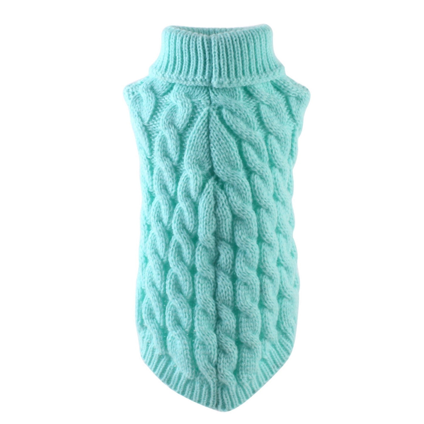 Xuniizn Dog Sweater for Small Medium Dogs, Warm Comfortable Winter Pet Clothes, Cute Knitted Sleeveless Pet Sweaters for Puppies, Cats, Dog Apparel & Accessories M Sky Blue