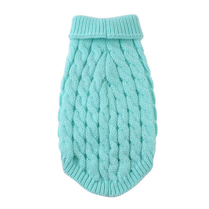 Xuniizn Dog Sweater for Small Medium Dogs, Warm Comfortable Winter Pet Clothes, Cute Knitted Sleeveless Pet Sweaters for Puppies, Cats, Dog Apparel & Accessories XL Sky Blue