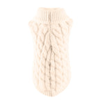 Xuniizn Dog Sweater for Small Medium Dogs, Warm Comfortable Winter Pet Clothes, Cute Knitted Sleeveless Pet Sweaters for Puppies, Cats, Dog Apparel & Accessories L White