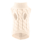 Xuniizn Dog Sweater for Small Medium Dogs, Warm Comfortable Winter Pet Clothes, Cute Knitted Sleeveless Pet Sweaters for Puppies, Cats, Dog Apparel & Accessories XL White