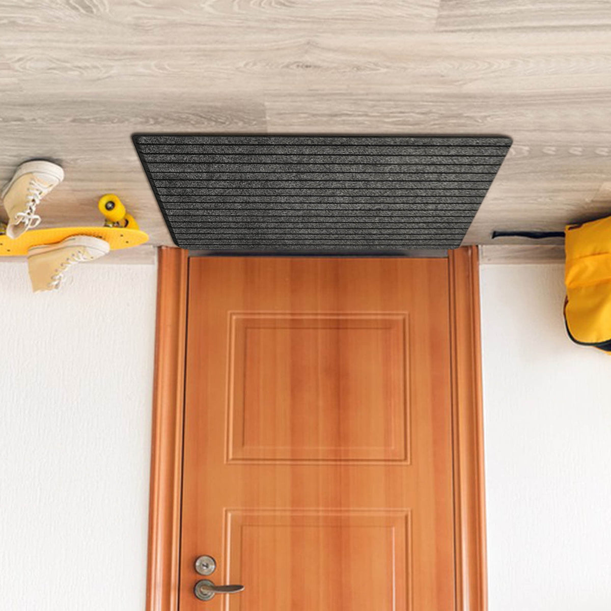 Durable Welcome Mat, 16x24" Non-Slip Heavy Duty Door Mat For Entrance Washable Quick-drying Floor Mats Front Door Mat for Outside Entrance Floor Home Decor Gray