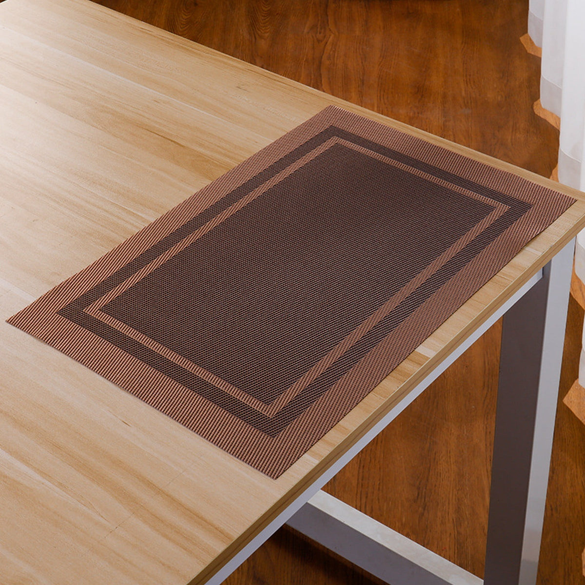 Placemat ! Elegant Placemats Placemats Stain Pvc Table Mats Woven Vinyl Placemats Placemats for Dining Table, Include 1X Dining Tableware Bowls and Plates Coasters EA