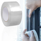 Clear Window Weather Sealing Tape Weather Stripping Insulation Caulk Tape for Doors Shower Glass Bathroom , 0.5mm x 5cm x 10m
