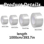Clear Window Weather Sealing Tape Weather Stripping Insulation Caulk Tape for Doors Shower Glass Bathroom , 0.5mm x 5cm x 10m