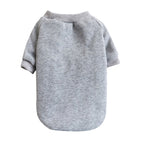 LGCASL Pet Hoodie, Dog Winter Sweater Cat Warm Clothes Pet Sweater Round Neck Solid Color Thickening Cat Dog Knitwear Sweater for Cats Or Dogs in Cold Season (Light Blue, S) S Grey