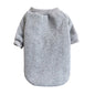LGCASL Pet Hoodie, Dog Winter Sweater Cat Warm Clothes Pet Sweater Round Neck Solid Color Thickening Cat Dog Knitwear Sweater for Cats Or Dogs in Cold Season (Light Blue, S) S Grey