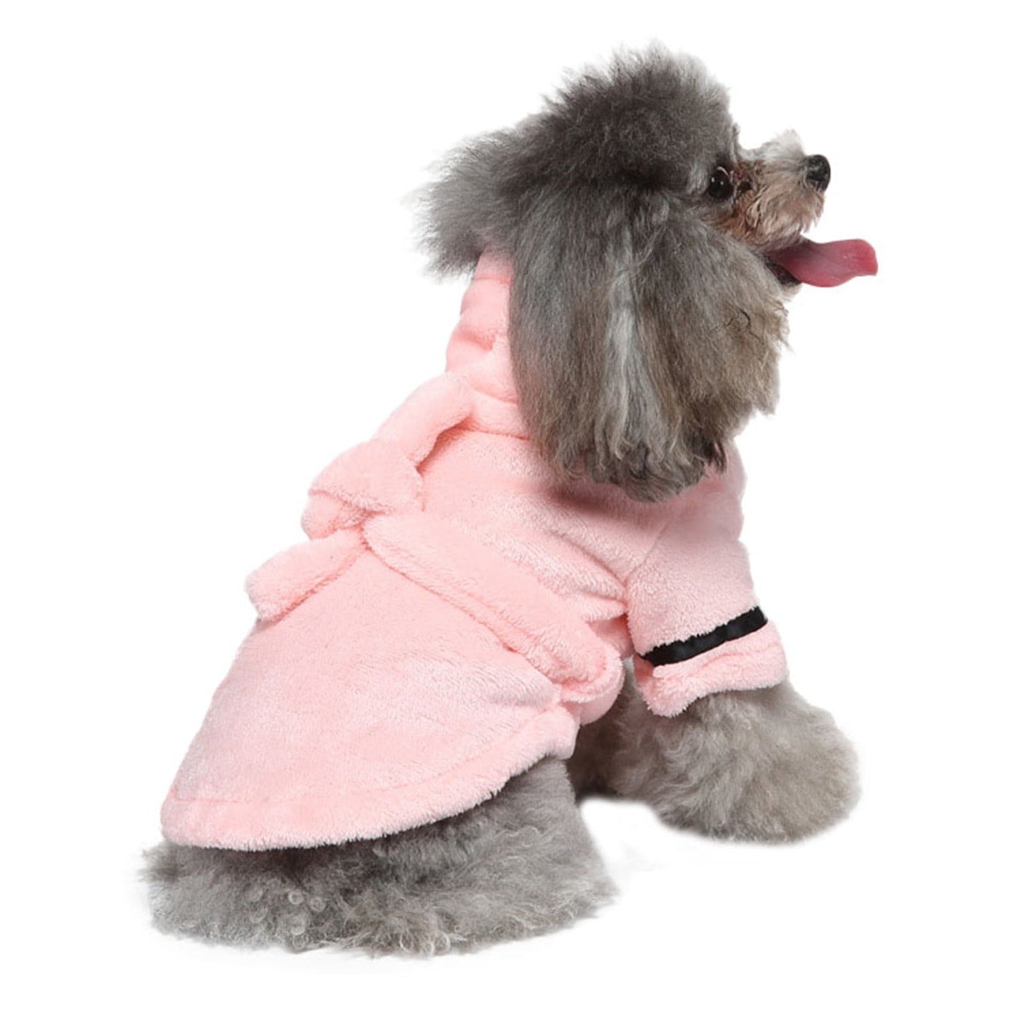 LGCASL Pet Bathrobes, Pajamas Clearance! Dog Cat Bathrobe Pet Clothes Hotel Bath Towel Pet Bathrobe Nightgown Pajamas (Army Green, L) XL Pink