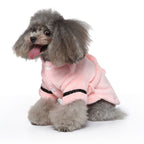 LGCASL Pet Bathrobes, Pajamas Clearance! Dog Cat Bathrobe Pet Clothes Hotel Bath Towel Pet Bathrobe Nightgown Pajamas (Army Green, L) XL Pink
