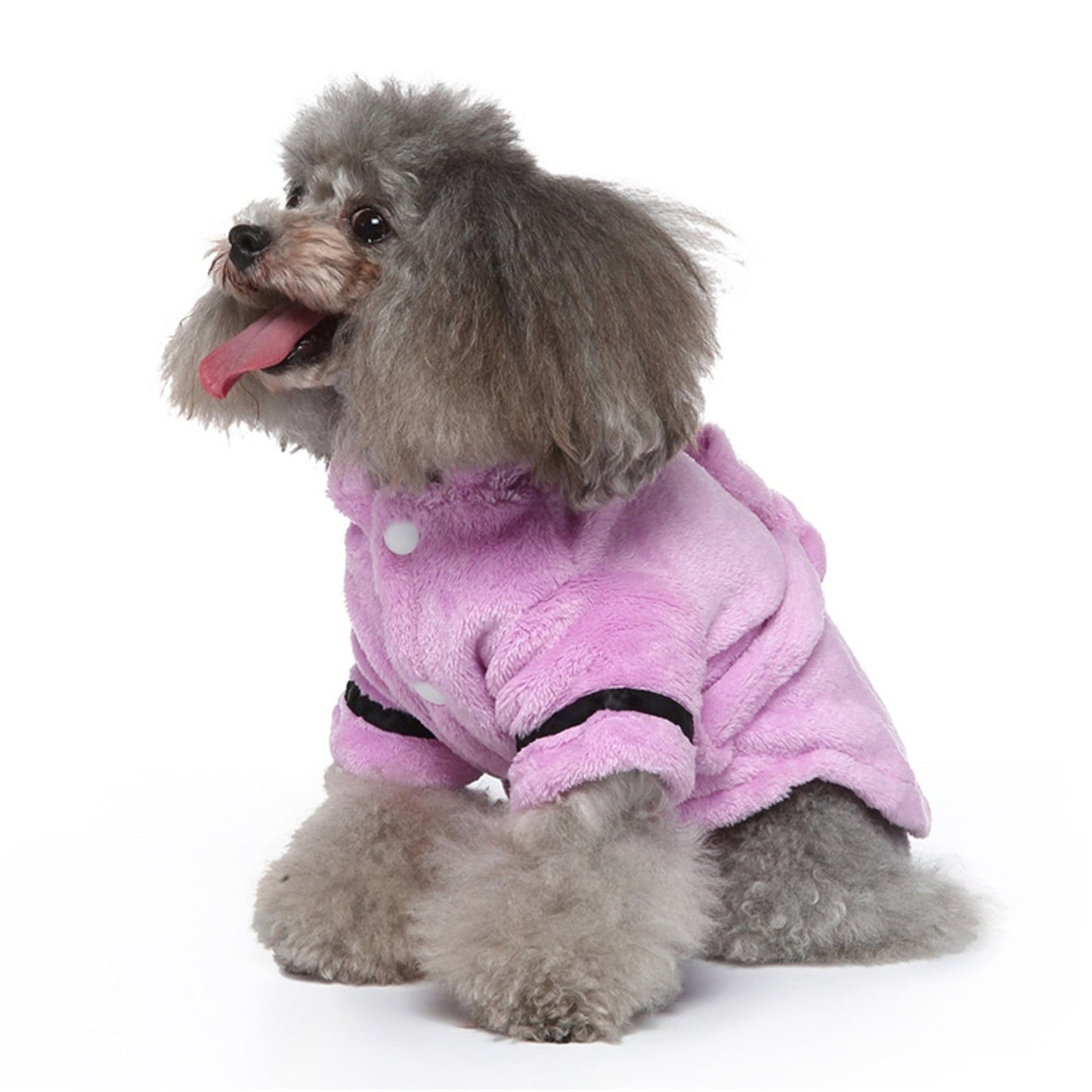LGCASL Pet Bathrobes, Pajamas Clearance! Dog Cat Bathrobe Pet Clothes Hotel Bath Towel Pet Bathrobe Nightgown Pajamas (Army Green, L) M Purple
