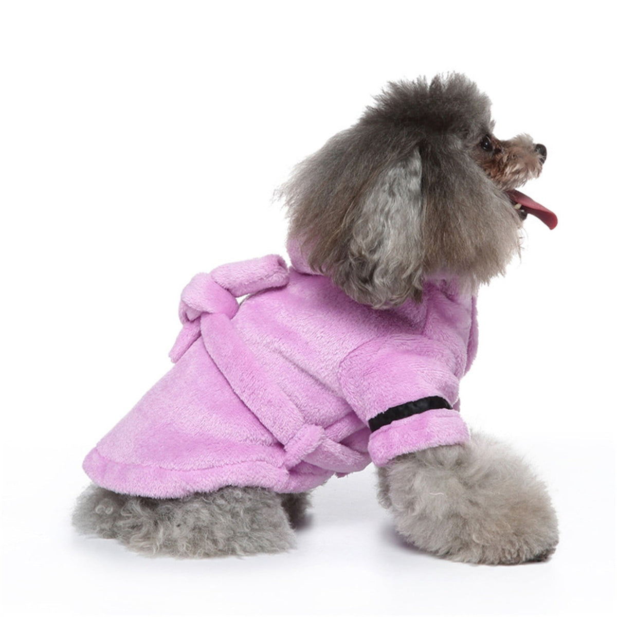 LGCASL Pet Bathrobes, Pajamas Clearance! Dog Cat Bathrobe Pet Clothes Hotel Bath Towel Pet Bathrobe Nightgown Pajamas (Army Green, L) XL Purple