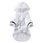 LGCASL Pet Bathrobes, Pajamas Clearance! Dog Cat Bathrobe Pet Clothes Hotel Bath Towel Pet Bathrobe Nightgown Pajamas (Army Green, L) XL White