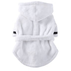 LGCASL Pet Bathrobes, Pajamas Clearance! Dog Cat Bathrobe Pet Clothes Hotel Bath Towel Pet Bathrobe Nightgown Pajamas (Army Green, L) XL White