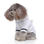 LGCASL Pet Bathrobes, Pajamas Clearance! Dog Cat Bathrobe Pet Clothes Hotel Bath Towel Pet Bathrobe Nightgown Pajamas (Army Green, L) XL White