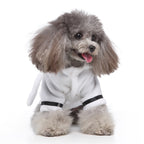 LGCASL Pet Bathrobes, Pajamas Clearance! Dog Cat Bathrobe Pet Clothes Hotel Bath Towel Pet Bathrobe Nightgown Pajamas (Army Green, L) XL White
