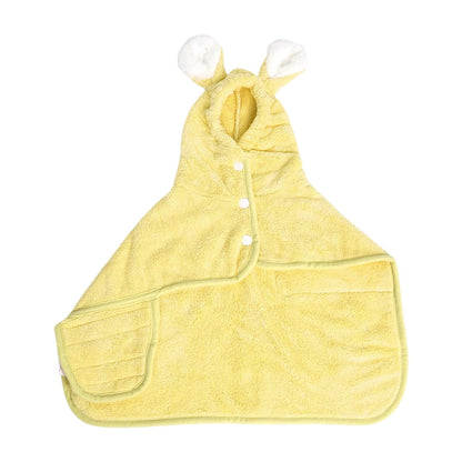 LGCASL 2026 New Puppy Bathrobe with Hood, Dog Bathrobe Absorbent Towel for Small Dogs Fast Drying Dog Robe Coat with Hood Puppy Towel Wrap Pet Grooming After Shower (Blue, Xs) XS Yellow