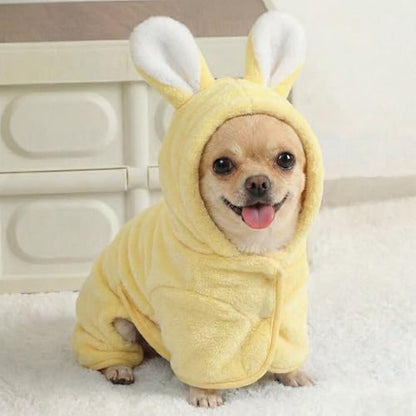 LGCASL 2026 New Puppy Bathrobe with Hood, Dog Bathrobe Absorbent Towel for Small Dogs Fast Drying Dog Robe Coat with Hood Puppy Towel Wrap Pet Grooming After Shower (Blue, Xs) XS Yellow