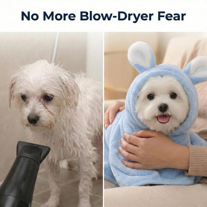 LGCASL 2026 New Puppy Bathrobe with Hood, Dog Bathrobe Absorbent Towel for Small Dogs Fast Drying Dog Robe Coat with Hood Puppy Towel Wrap Pet Grooming After Shower (Blue, Xs) L Yellow