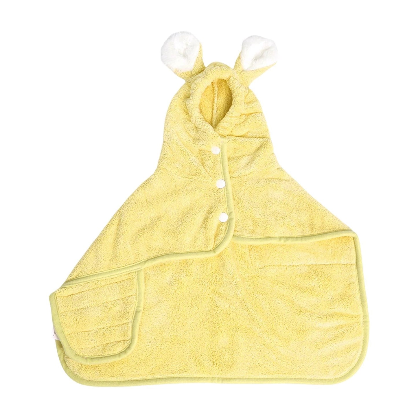 LGCASL 2026 New Puppy Bathrobe with Hood, Dog Bathrobe Absorbent Towel for Small Dogs Fast Drying Dog Robe Coat with Hood Puppy Towel Wrap Pet Grooming After Shower (Blue, Xs) XL Yellow