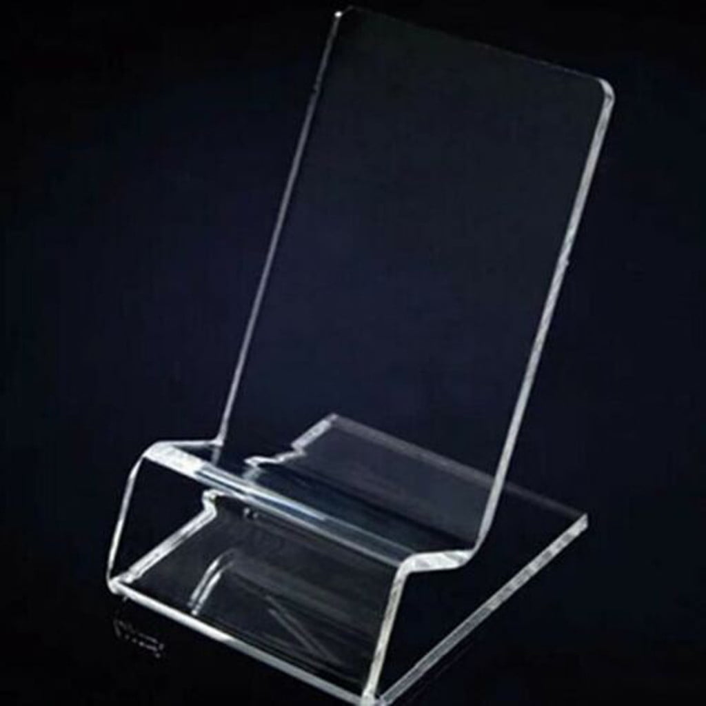 Eguiwyn Mobile phone holder Mobile Holder Phone Stand Acrylic Display Rack Bracket Transparent Clear Mount Kitchen，Dining & Bar Rack Clear