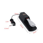 Sustain pedal for keyboard Universal Piano Keyboards Sustain Foot Pedal Durable Accessory for Electronic Keyboards Digital Piano (Black) 9.45" x 3.15" x 2.56" Black