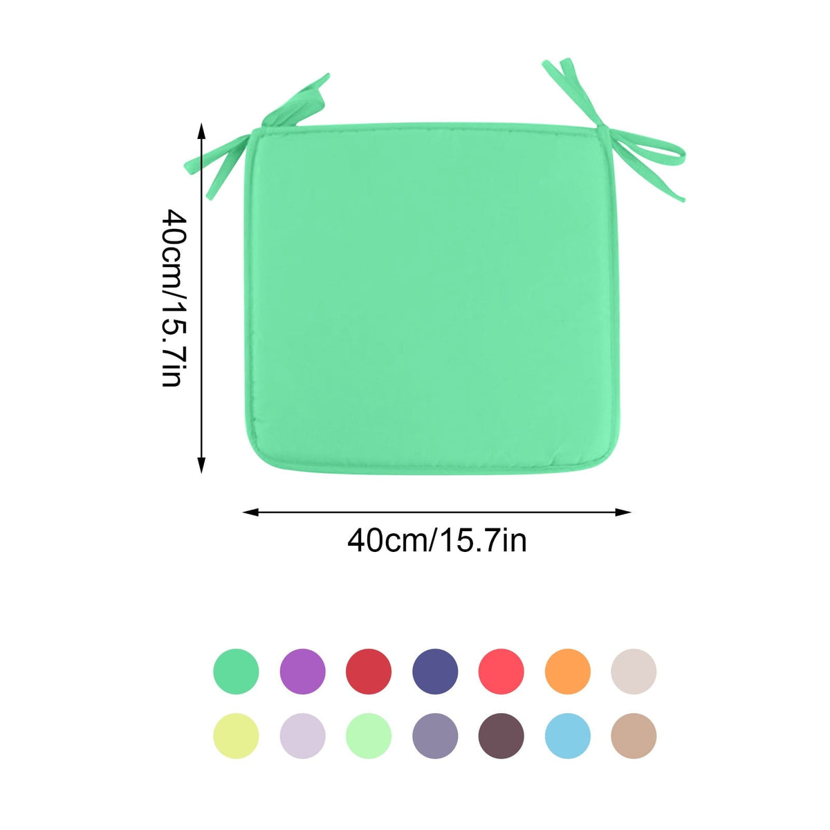 Cushion, Dining Chair Cushion,  Square Strap Garden Chair Pads Seat Cushion for Outdoor Bistros Stool Patio Dining Room Yellow
