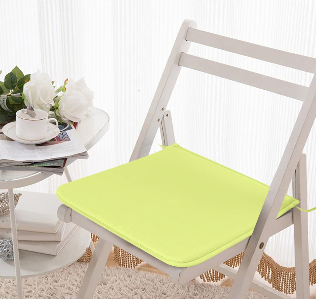 Cushion, Dining Chair Cushion,  Square Strap Garden Chair Pads Seat Cushion for Outdoor Bistros Stool Patio Dining Room Yellow