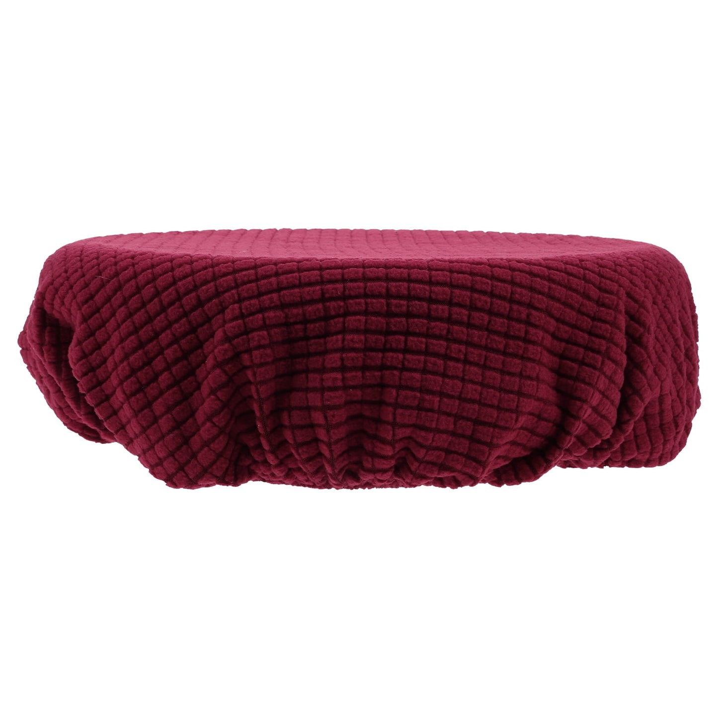 Ortofally Bar Stool Covers Stretchy Round Chair Covers Slipcover Washable Stool Cushion Elastic Bar Chair Covers Grey 27.5X17.5X6CM Dark Red