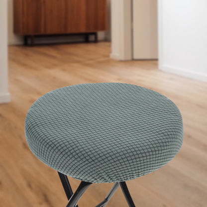 Ortofally Bar Stool Covers Stretchy Round Chair Covers Slipcover Washable Stool Cushion Elastic Bar Chair Covers Grey 1.60X1.50X1.50CM Green