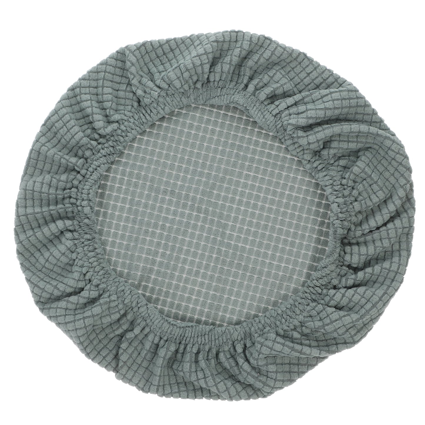 Ortofally Bar Stool Covers Stretchy Round Chair Covers Slipcover Washable Stool Cushion Elastic Bar Chair Covers Grey 1.60X1.50X1.50CM Green