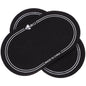Ortofally 2Pcs Bass Drum Patch Double Drum Pedal Patches Drum Pads Sticker for Drum Percussion Accessories 9.20X4.20X3.90CM Black