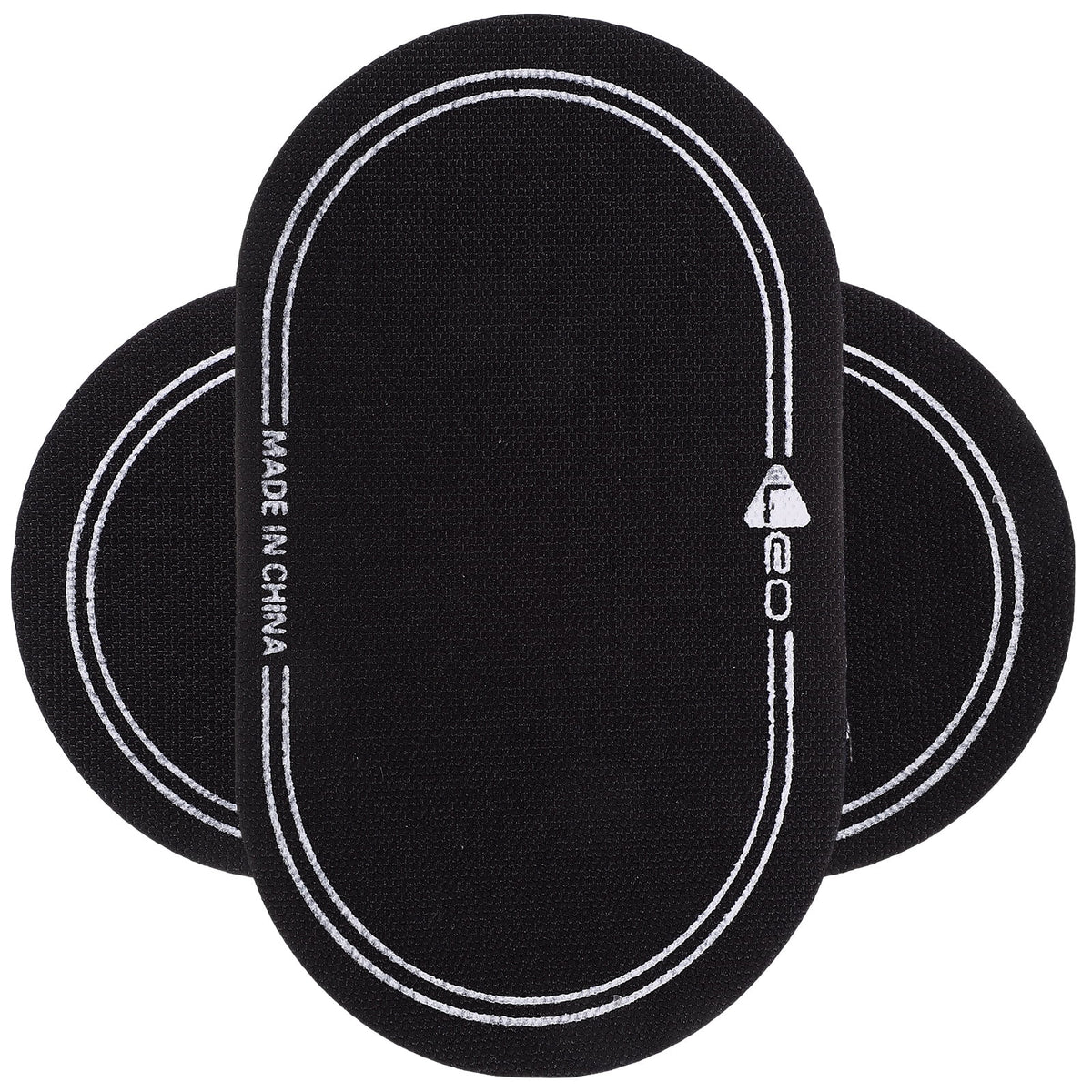 Ortofally 2Pcs Bass Drum Patch Double Drum Pedal Patches Drum Pads Sticker for Drum Percussion Accessories 9.20X4.20X3.90CM Black
