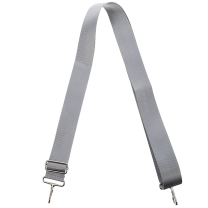 Ortofally Nylon Shoulder Strap, Bag Handbag Purse Replacement Strap, Adjustable Canvas Strap with Metal Hooks for Laptop Briefcase Messenger Bag/ Grey 150X3.8CM Gray