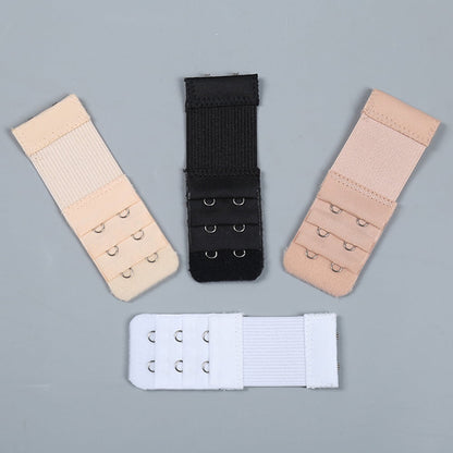 SWETRACE Bra Extension Buckle Polyester 6Pcs 3In Size 4 White