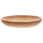 Flat Wooden Dinner Plate Beige For Wedding 1Pcs 4.9In 12.50X12.50X2.00CM Beige