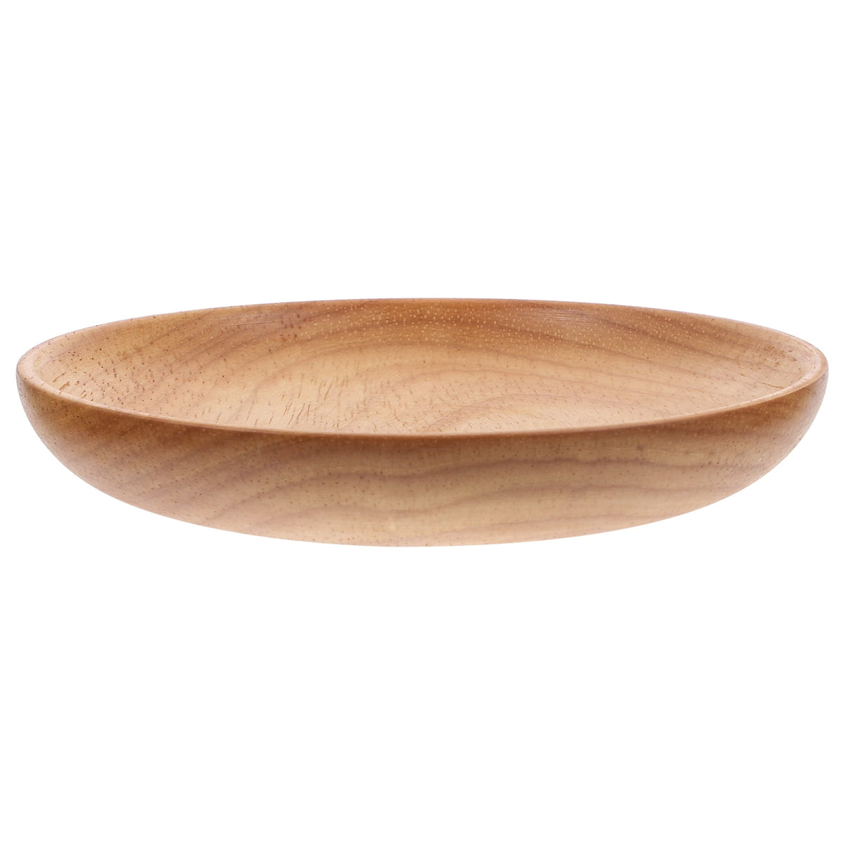 Flat Wooden Dinner Plate Beige For Wedding 1Pcs 4.9In 12.50X12.50X2.00CM Beige