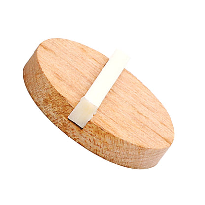 Worgeous Resonator Biscuit Bridge Kit Crafted from Wood and Ox Bone for Guitar Durable Light Brown Size