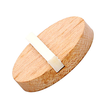 Worgeous Resonator Biscuit Bridge Kit Crafted from Wood and Ox Bone for Guitar Durable Light Brown Size